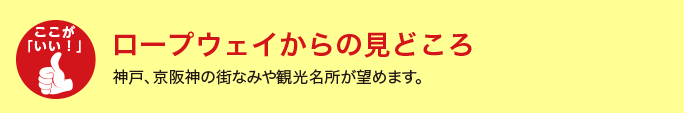 ロープウェイからの見どころ