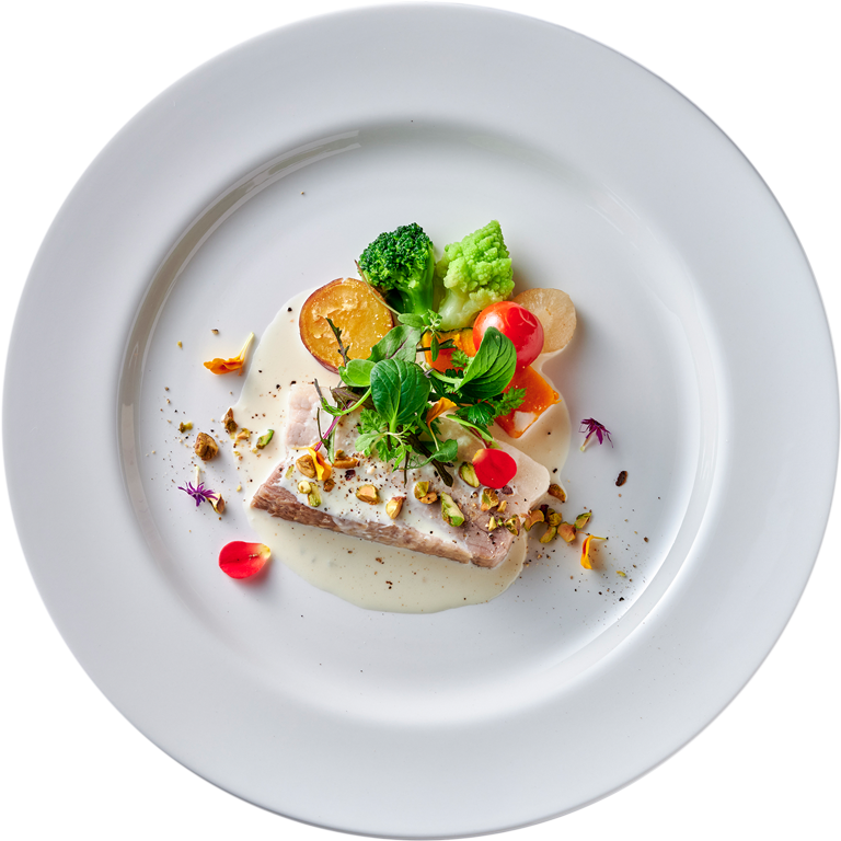 豚肉のボッリート ゴルゴンゾーラクリームとローストナッツ