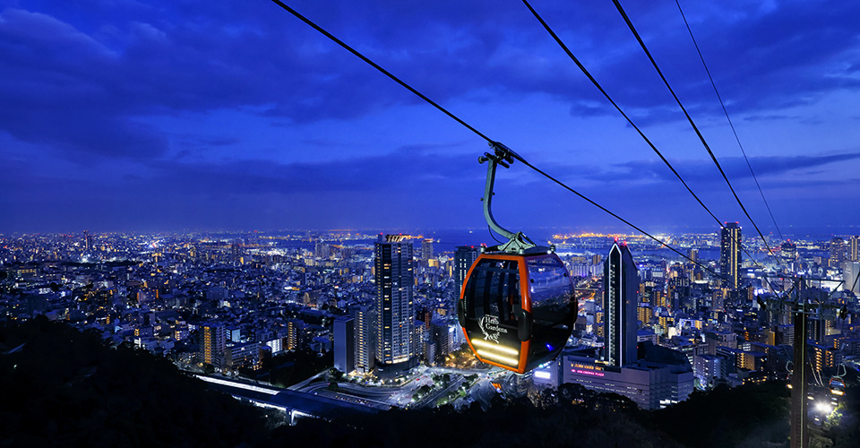 動く夜景