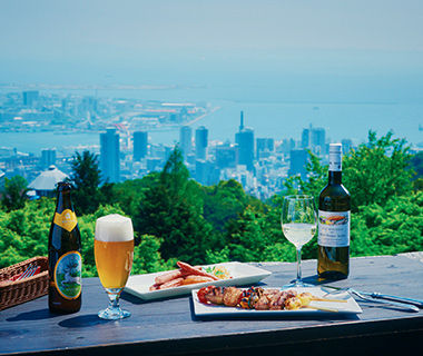 Outdoor stalls with a view image