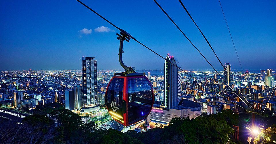 動く夜景