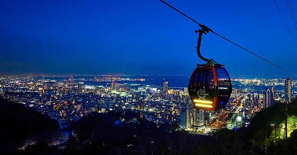 動く夜景