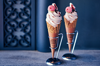 ガーデンソフトクリーム(苺ミント) イメージ